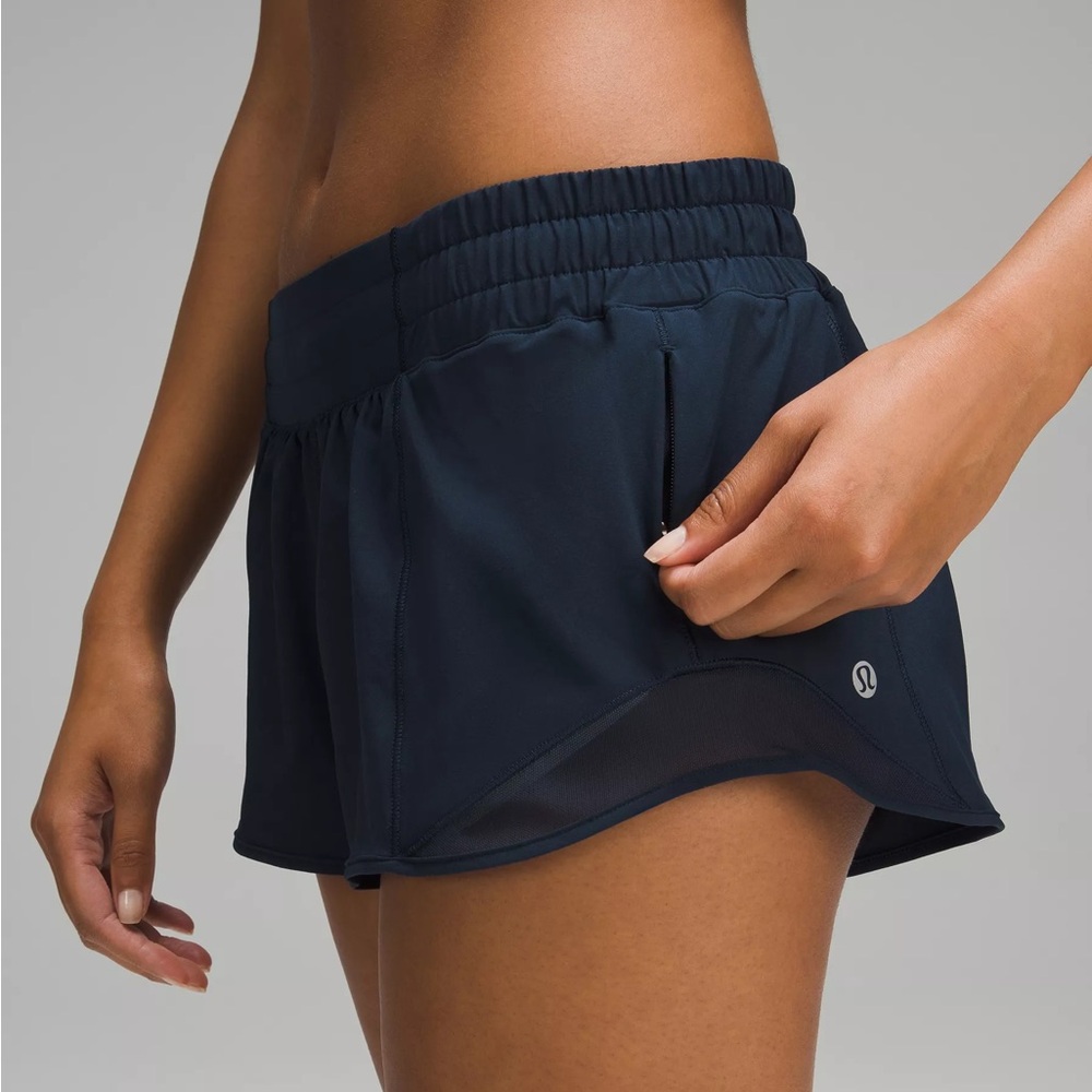 Lululemon Black Hotty Hot Lined Shorts